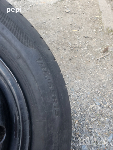 Железни джанти със гуми5/100, снимка 3 - Гуми и джанти - 44858817