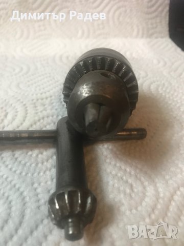 малък  ПАТРОННИК за бормашина СЪС ОПАШКА Ф 12 мм обхват на патр. от 0.5мм--10 мм и ключе за патр., снимка 5 - Други инструменти - 43863911