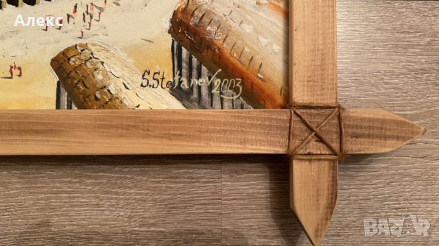 Голяма картина, масло, платно, С. Стефанов– " Колизеума", снимка 3 - Картини - 44019798