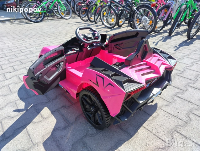 DC Акумулаторна кола CORDOBA розова, снимка 6 - Детски велосипеди, триколки и коли - 53569554