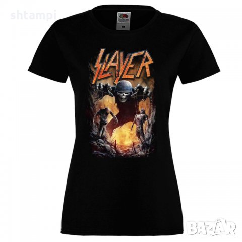 Дамска тениска Slayer 23, снимка 2 - Тениски - 32876807