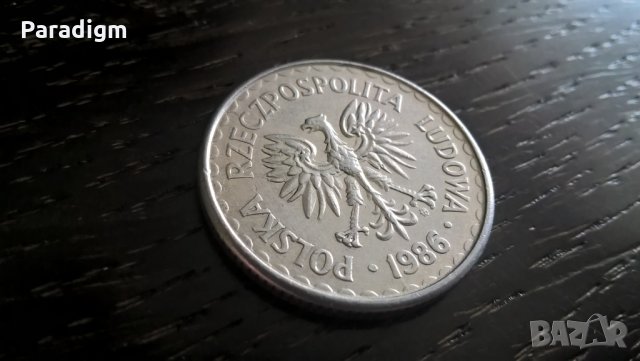 Mонета - Полша - 1 злота | 1986г., снимка 2 - Нумизматика и бонистика - 33198620
