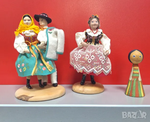 Колекционерски Полски Кукли в народни носии-ръчна изработка, 60-те години Krakow, снимка 3 - Колекции - 47771179