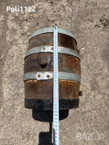 Дървено буре,бъчва, снимка 6 - Декорация за дома - 50736458