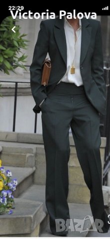 Модерен стилен вълнен панталон,мъжка кройка, снимка 15 - Панталони - 34594112