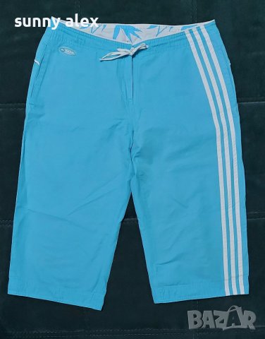 Adidas 3/4 светло син панталон, UK 14, F 42, снимка 1 - Спортни екипи - 38438287