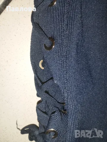 Нова, спортно елегантна тъмно синьо н цвят, снимка 4 - Рокли - 49592884