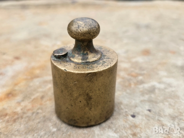 Стара Бронзова Тежест София 1925г/ 500гр, снимка 3 - Колекции - 52033315