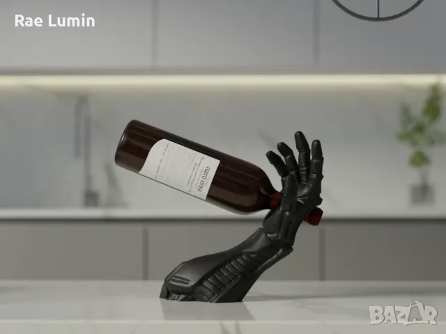 Стойка за вино – Кибер ръка, снимка 1