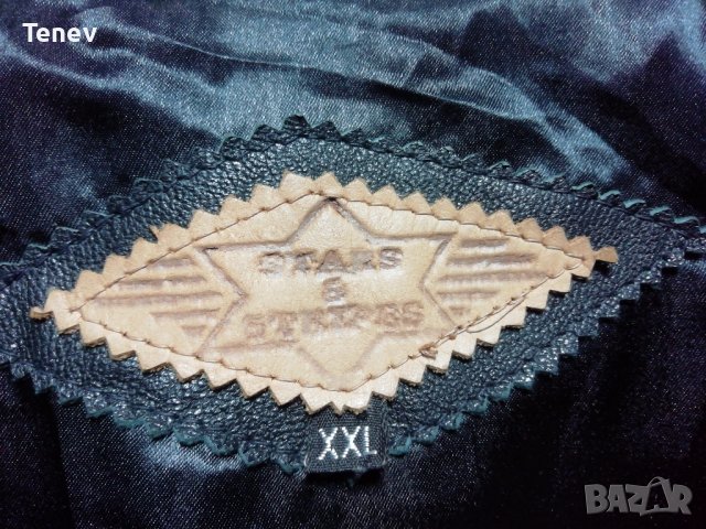 Confederate Flag Stars and Stripes Leather Vintage оригинална естествена кожена жилетка Конфедерация, снимка 4 - Якета - 39108034