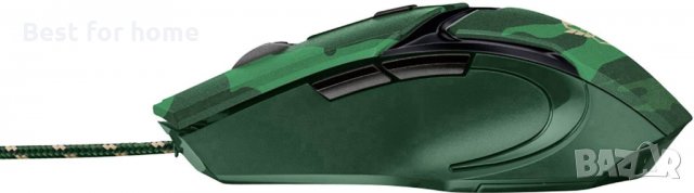 Геймърска мишка Trust GXT101D Gav Optical Jungle Camo, снимка 5 - Клавиатури и мишки - 35108988