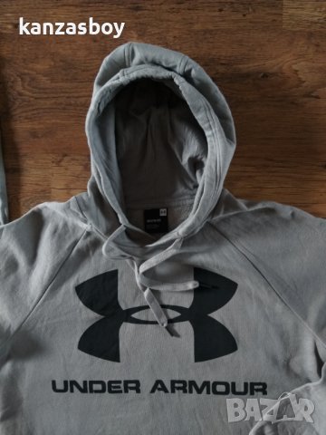 Under Armour Rival Fleece Logo - страхотно мъжко горнище КАТО НОВО, снимка 2 - Спортни дрехи, екипи - 38310769