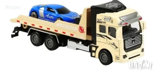 ДЕТСКИ МЕТАЛЕН ВОЕНЕН КАМИОН АВТОВОЗ-ПЪТНА ПОМОЩ С ЗВУК И СВЕТЛИНА КН2686, снимка 2 - Коли, камиони, мотори, писти - 47957078