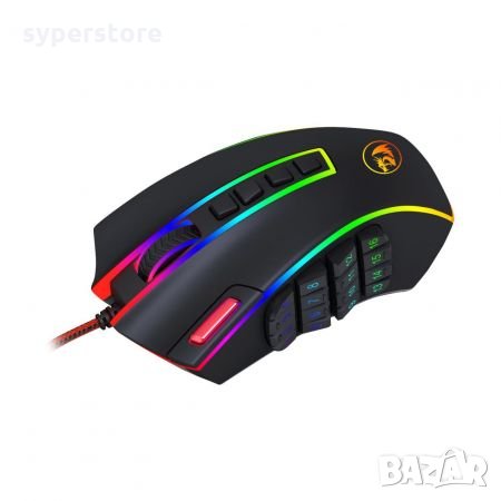 Мишка Геймърска Лазерна USB Redragon Legend Chroma M990RGB-BK 16400DPI, 24btns RGB Gaming mouse , снимка 2 - Клавиатури и мишки - 32388711