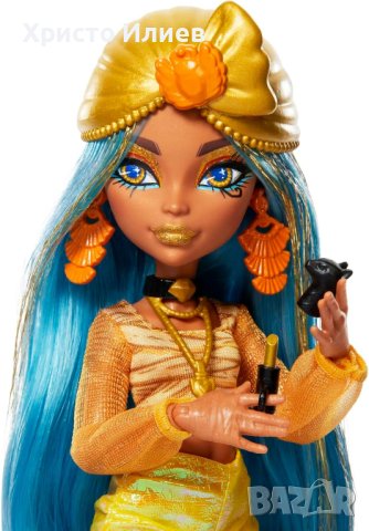 Кукла Monster High Cleo De Nile с гардероб с 15 изненадващи модни аксесоара, снимка 5 - Кукли - 43972615