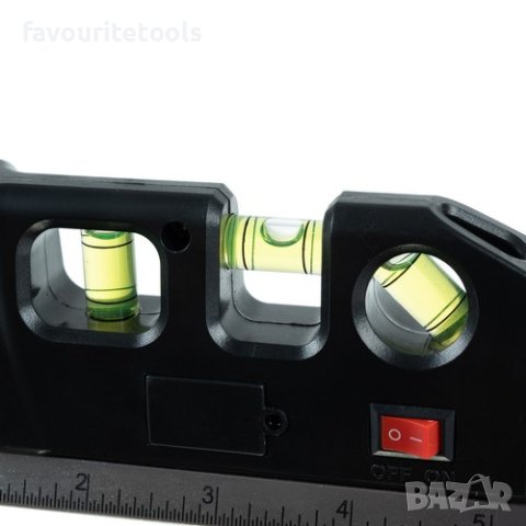 Лазерен нивел с ролетка 250см, 3 либели, снимка 7 - Измервателни инструменти - 43353935