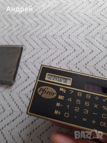 Стар калкулатор Pfizer, снимка 3 - Други ценни предмети - 52944905