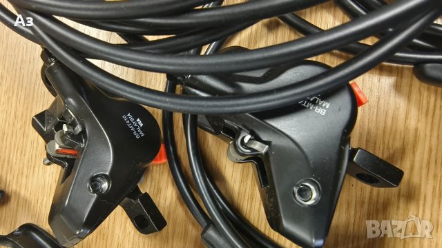 4-бутални комплект спирачки Shimano BL-MT401/BR-MT420, снимка 6 - Части за велосипеди - 43866063