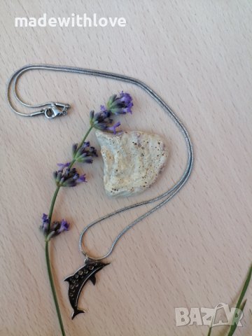 Колие сребристо , снимка 4 - Колиета, медальони, синджири - 43245805