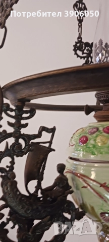 Старинен бронзов канделабър, снимка 2 - Антикварни и старинни предмети - 52226152