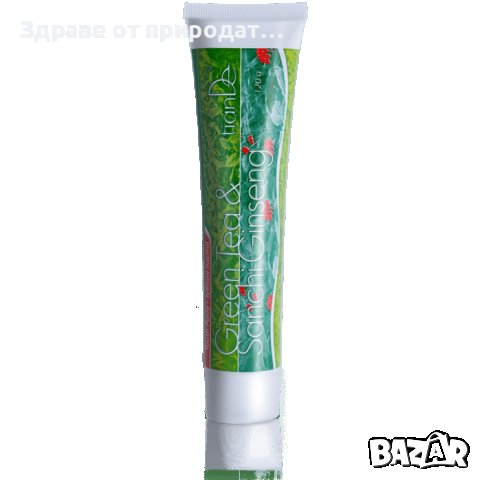 Паста за зъби „Зелен чай и женшен Санчи”, 120 гр, снимка 1 - Козметика за лице - 39888437