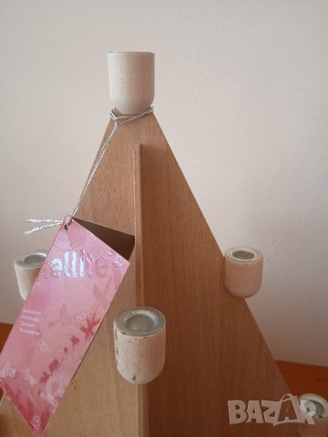 Коледен дървен свещник, снимка 7 - Декорация за дома - 33085880