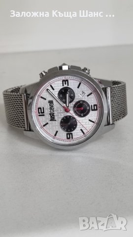 Часовник  Just Cavalli Silver Stainless Steel Chronograph , 1G175 , снимка 2 - Мъжки - 43062395