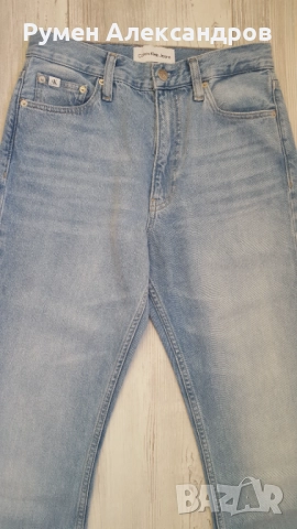 Светло сини дънки Calvin Klein Jeans за момиче с р-р W27 = S, снимка 6 - Дънки - 52110685