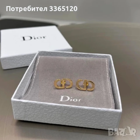 Обеци dior, снимка 6 - Обеци - 50497469