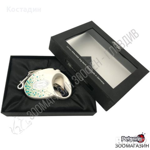 Автоматичен повод - за Куче - 3м/12кг - с кристали Swarovski - Flexi, снимка 3 - За кучета - 29825457