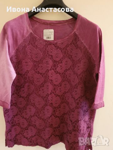 БЛУЗА ДАНТЕЛА , снимка 1 - Блузи с дълъг ръкав и пуловери - 27857374