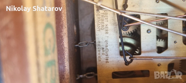 дървен немски часовник с кукувица , снимка 7 - Антикварни и старинни предмети - 52863676