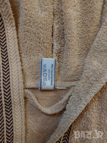 Бежов халат 100% памук, Яна - Панагюрище, снимка 3 - Хавлиени кърпи - 39349283