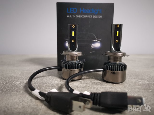 LED  Крушки  H7   за основни фарове с 6 месеца гаранция, снимка 2 - Аксесоари и консумативи - 38267366