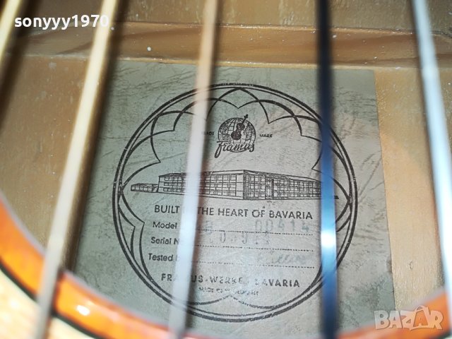 FRAMUS-MADE IN WEST GERMANY 0305231341, снимка 17 - Китари - 40574668