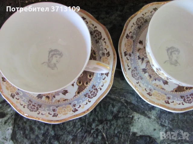 Колекционерски японски чашки чай ,маркирани костен порцелан, снимка 2 - Сервизи - 51127102