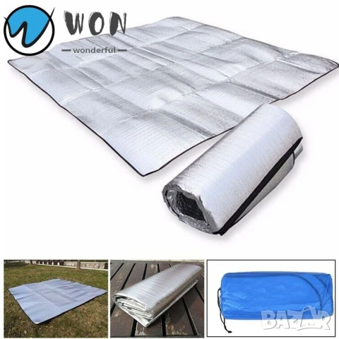 Къмпинг постелка с двойно алуминиево покритие – 150x200 см 