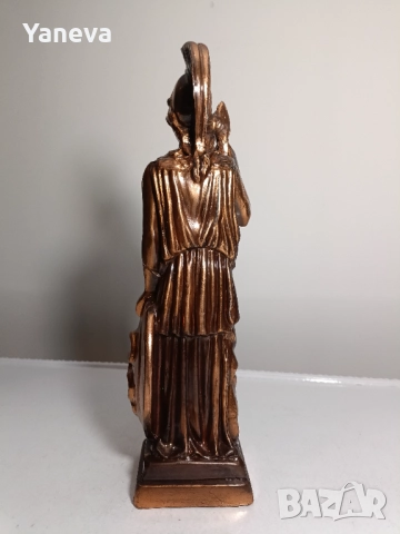 Метална статуетка на Атина Партенос, богинята на мъдростта и войната , снимка 4 - Статуетки - 52665514