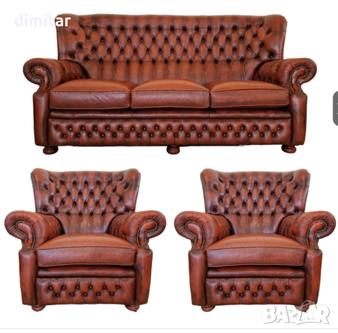 Диван Chesterfield Честърфийлд , снимка 1 - Дивани и мека мебел - 44932640