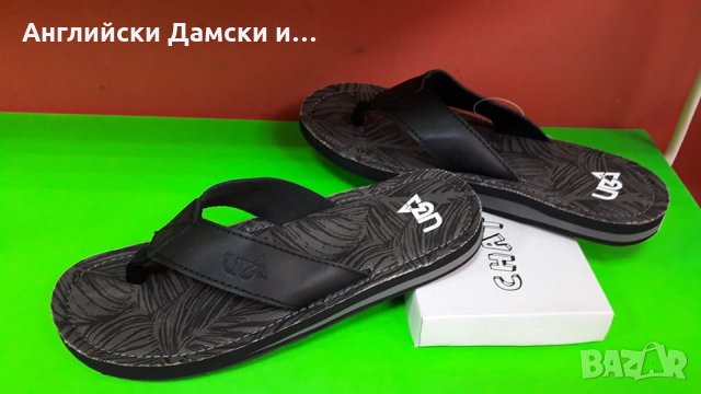 Английски мъжки чехли естествена кожа-URBAN BEACH 2 цвята, снимка 3 - Мъжки чехли - 28950220