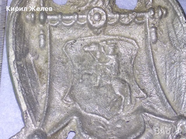 СТАРИНЕН ГОТИЧЕСКИ с РИЦАРСКИ ГЕРБ и ДРАКОН СРЕБРИСТ МЕТАЛЕН ПЕПЕЛНИК КОЛЕКЦИОНЕРСКА ЧИНИЙКА 41551, снимка 7 - Колекции - 43663201