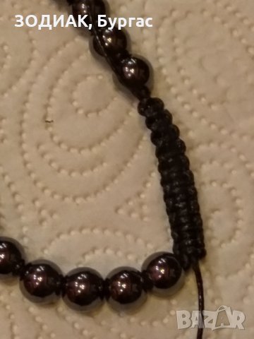 Гердан - Броеница Хематит, снимка 3 - Колиета, медальони, синджири - 28057751