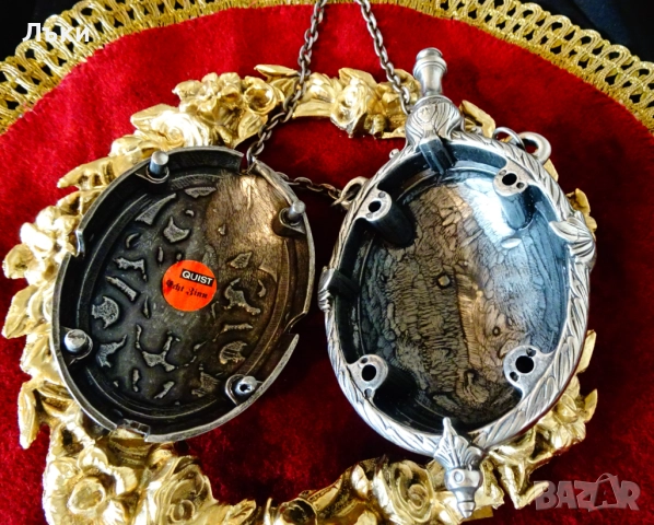 Калаена барутница Адам и Ева,калаена сватба. , снимка 5 - Антикварни и старинни предмети - 52777010