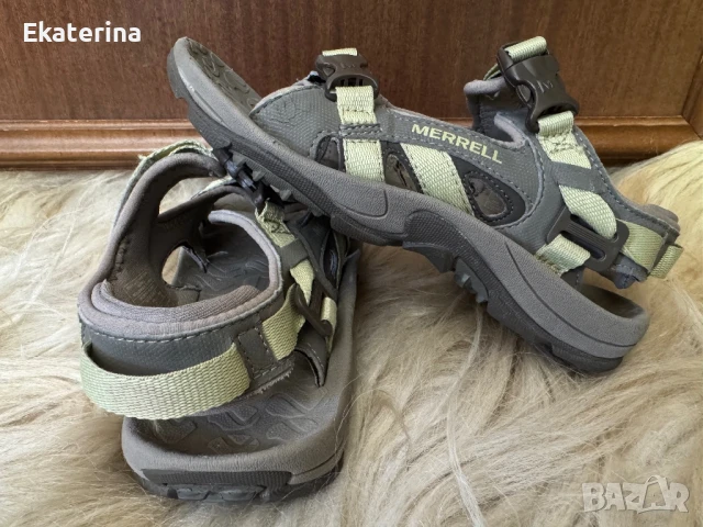 Дамски/ детски сандали Merrell River Bank Sport olive 36 номер, снимка 6 - Сандали - 51061032