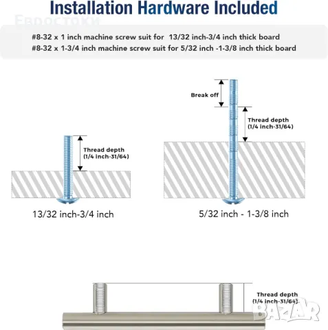 Goldenwarm/Amerdeco Дръжка от цинкова сплав за кухненски шкафове и баня. Кръгли, снимка 5 - Шкафове - 48839938