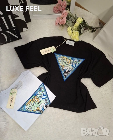 GUESS ⚜️Дамски Памучни Тениски , снимка 9 - Тениски - 53287453