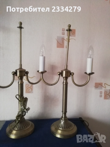 Стари настолни лампи. , снимка 11 - Настолни лампи - 52079671