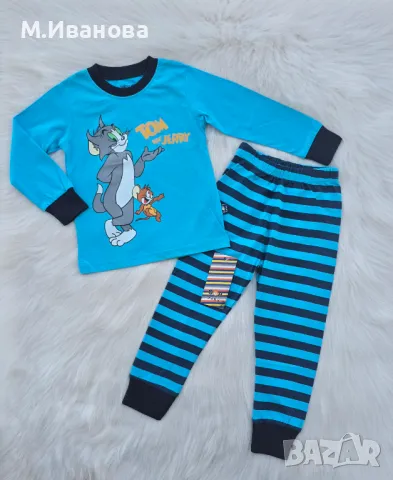 Детска пижама Том и Джери - размер 2 години , снимка 14 - Бебешки пижами - 50368599