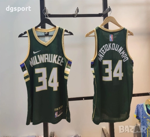 Баскетболен потник на Милуоки Бъкс #Адетокунбо #34!