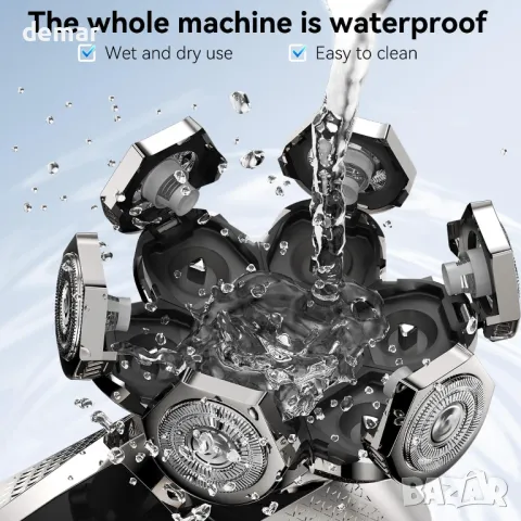 5 в 1 Комплект електрическа самобръсначка за мъже, снимка 3 - Електрически самобръсначки - 49811104